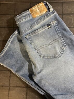 Buffalo David Bitton Light Blue relaxed Straight Jeans 30x32